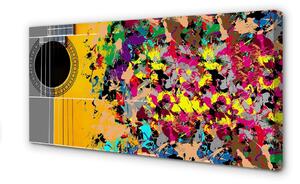 Quadro su tela Colori di chitarra acustica 100x50 cm