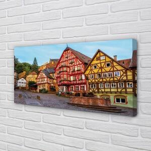 Quadro stampa su tela Germania Città Vecchia della Baviera 100x50 cm