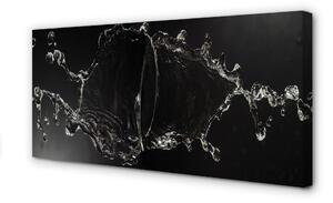 Stampa quadro su tela Gocce d'acqua 100x50 cm