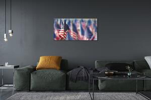 Quadro su tela Flag degli Stati Uniti 100x50 cm