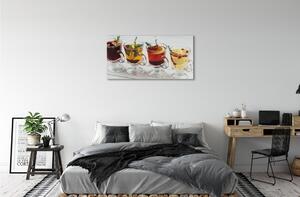 Foto quadro su tela Erbe da tè inverno frutta 100x50 cm