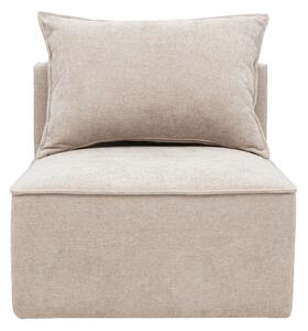 Modulo destro per divano in tessuto effetto velluto testurizzato beige KERRY