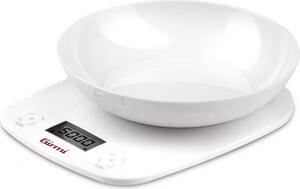 Girmi Bilancia da cucina digitale elettronica con Ciotola Portata Massima 5 Kg Autospegnimento colore Bianco - PS0101