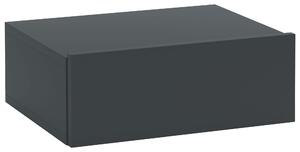 HOMCOM Comodino Sospeso Moderno con Cassetto, in Legno, 40x30x15 cm, Nero