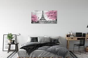 Quadro su tela Alberi di Parigi 100x50 cm