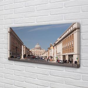 Quadro su tela Strade di Roma Cathedral Buildings 100x50 cm