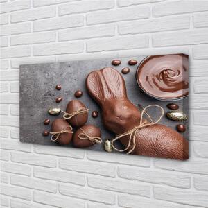 Quadro su tela Coniglio dei dolci al cioccolato 100x50 cm