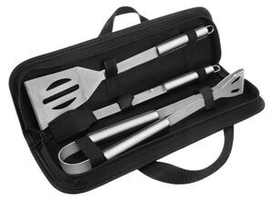 Kaminer 27180 Set di utensili da barbecue in custodia, 3 pezzi