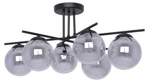 Lampadario GAMMA nero 6xE14x40W in metallo, dimensioni: 30x71x71 cm, IP20, Kaja