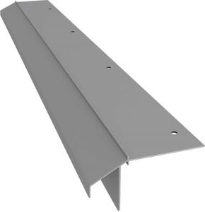 Profilo di grondaia in alluminio Renoplast K10R pavimento in resina, profilo 200 cm, grigio