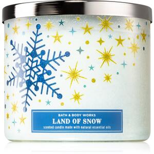 Bath & Body Works Land Of Snow candela profumata 411 g