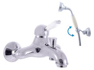 Copia del miscelatore da parete LABE in cromo, oro o ottone RAV SLEZAK A scelta: con soffione doccia orientabile