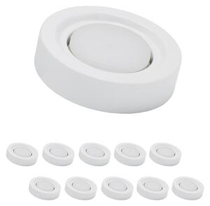 MILI Set da 10 lampade da incasso 7W GX53 4000K luce diurna 230V 520 lumen bianco
