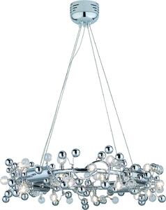 Living Sfera Lampada a sospensione 20x10W G4 Cromo trasparente 230V/12V Metallo/Vetro