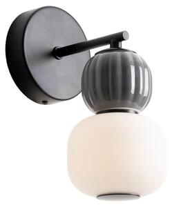 Applique LED scanalata MODERN nero-grigio 5W luce calda 406 lm vetro dim.: 25x11,5x18 cm IP20 Maxlight