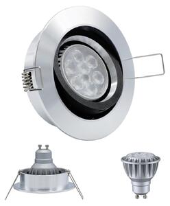 Set da 10 faretti da incasso MILI 8W GU10 2700K bianco caldo 230V 430 lumen alluminio / nero