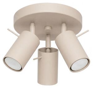 Faretto da soffitto VICTORIA color taupe 3xGU10x10W in metallo, dimensioni: 18,5x19,5x19,5 cm, IP20, Pure Lume