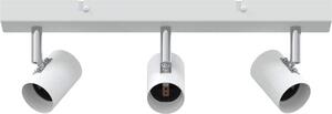 VidaXL Faretto da soffitto con faretti bianco 38 x 6,5 x 11,5 cm metallo