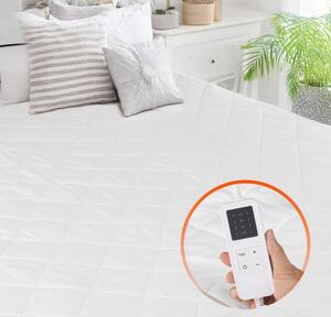 Coprimaterasso riscaldato 150 x 80 cm - Scaldaletto elettrico con timer - Spegnimento automatico per un sonno sicuro