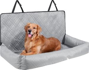 Seggiolino per cani per sedile posteriore - seggiolino per cani per sedile posteriore fino a 45 kg - 1270x500x560mm - grigio - protezione sicura per il vostro cane in auto