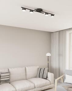 Lampada a sospensione FRAGMENT nera 4xGX53x10W in metallo, dimensioni: 9,5x86x14 cm, IP20, Emibig