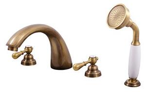 Slezák-RAV Miscelatore per vasca da bagno Slezák RAV Morava Retro MK469SSM Colore: ottone vecchio, Dimensione: 3/8''