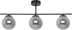 Lampada da soffitto GAMMA nero-grafite 3xE14x10W in metallo, dimensioni: 28x71x14 cm, IP20, Kaja