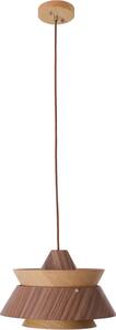 Lampadario KIOTO in legno chiaro e scuro, 1xE27x60W, metallo, dimensioni: 175x34x34 cm, IP20, Maxlight
