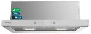 Flux TLT 605500 Glass White A++ Cappa aspirante telescopica larghezza 60 cm, frontale in vetro nero, potenza di aspirazione 550 m3/h, motore 70 W, classe A++, Touch Control, con filtro al carbone e Hand Movement Control