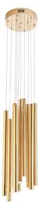Lampadario a LED ORGANIC dorato 10 W, bianco caldo, 600 lm, metallo, dimensioni: 183 x 62 x 62 cm, IP20, Maxlight