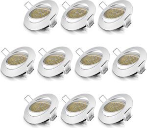 Brandson 10x LED faretto da incasso orientabile bianco caldo 3000K faretto da soffitto / faretto da soffitto 5W - 320 lumen