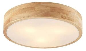 Plafoniera Lindby, Tanju, dimmerabile, Legno, Soggiorno, Legno, Campagna / rustico