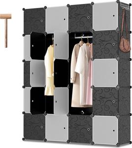 Clanmacy armadio scarpiera fai da te con mazza di gomma Scaffale multifunzionale 20 cubi