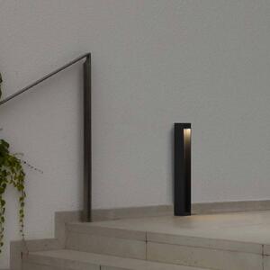 FARO BARCELONA Lampioncino LED Cerler, antracite, 60 cm, metallo, IP65, CCT Cerler, Alluminio / Grigio / Zincato, Alluminio, Moderno, Lampada LED da esterni