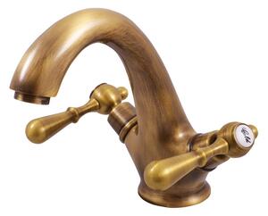 Slezák-RAV Miscelatore per lavabo Slezák RAV Morava Retro MK428SM Colore: ottone vecchio, Dimensione: 3/8''
