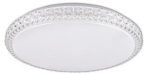 Plafoniera LED rotonda con telecomando IRINA, bianca, 68 W, tonalità di bianco 7500 lm, materiale plastico, dimensioni: 7x50x50 cm, IP20, Polux