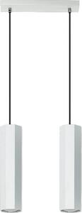 Lampada a sospensione Astral bianca 2xGU10x40W in metallo, dimensioni: 80x30x6 cm, IP20, Lampex