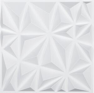 Set di 33 pannelli murali 3D 30x30cm - rivestimento murale in PVC bianco diamante - decorazione murale di per interni moderni