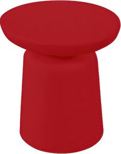Tavolo, Sgabello Multiuso In Polietilene Modello JOY Dimensioni 38x38x h 40 cm Per arredare al meglio uno spazio in giardino o a bordo piscina uso interno esterno colore Fragola