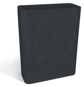 Vaso Porta vaso, h 90 in polietilene Modello BLOG Dimensioni 90x30xh90 cm ideale x l'esterno si pu� piantumare direttamente al suo interno dotato di foro di scolo colore GRAFITE
