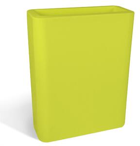 Vaso Porta vaso, h 90 in polietilene Modello BLOG Dimensioni 90x30xh90 cm ideale x l'esterno si pu� piantumare direttamente al suo interno dotato di foro di scolo colore kiwi
