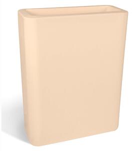 Vaso Porta vaso, h 90 in polietilene Modello BLOG Dimensioni 90x30xh90 cm ideale x l'esterno si pu� piantumare direttamente al suo interno dotato di foro di scolo colore Crema
