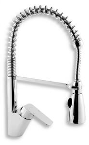 Novaservis Nobless Tina - Miscelatore per lavello con braccio flessibile e doccia, cromo 38481,0