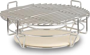 Sistema di cottura BBQ-Toro per Kamado Ø 39 cm, sistema di affumicatura in acciaio inox a 3 livelli, accessori Kamado