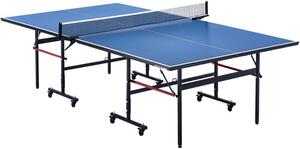 Tavolo da ping pong pieghevole - Tavolo da ping pong per interni - Rete a pinza portatile - Perfetto per la casa e le serate di gioco
