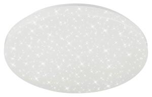 BRILONER - Lampada da bagno a LED, lampada da bagno con decorazione a stella, plafoniera 18 watt, IP44, 2200 lumen, 4000 Kelvin, bianco, 385x75mm (DxH), 2360-016 [classe energetica E]