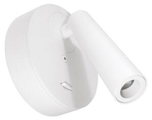 Applique moderno gea led gap580 led alluminio bianco metacrilato orientabile - Gea Led