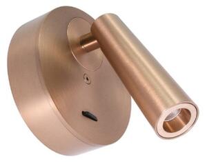 Applique classico gea led gap585 led alluminio champagne metacrilato orientabile - Gea Led