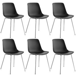 Tectake sedie in plastica mave, ergonomiche, 120 kg