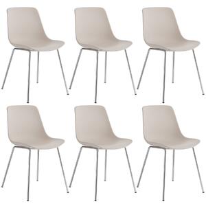Tectake sedie in plastica mave, ergonomiche, 120 kg